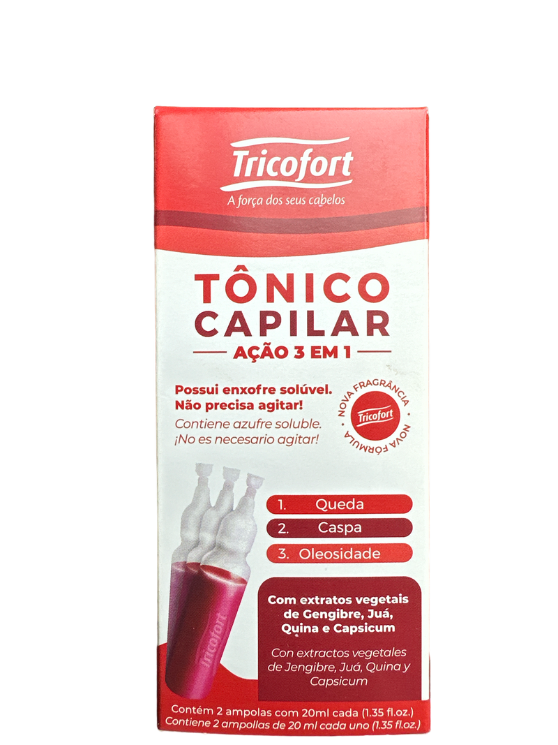 Tricofort Hair Tonic Anti Hair Loss Hair Strenghth Lotion Red Plant Extracts 4.2floz 40ml - Keratinbeauty