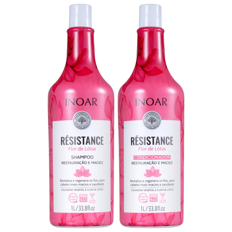 Inoar Résistance Flor de Lotus Kit 2 x 1000ml - Keratinbeauty