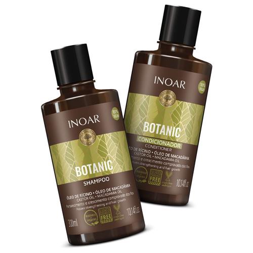 Inoar Botanic Hair Grow Castor Oil Shampoo & Conditioner Kit - Keratinbeauty