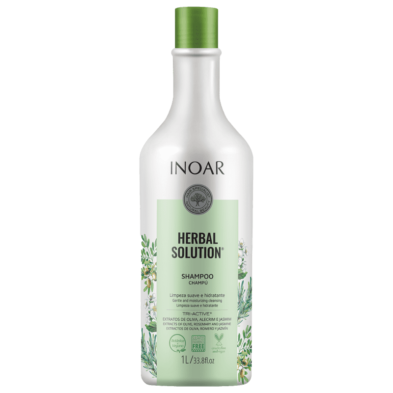 Inoar Herbal Solution Home Care Shampoo And Conditioner 35fl.oz  1000ml - Keratinbeauty