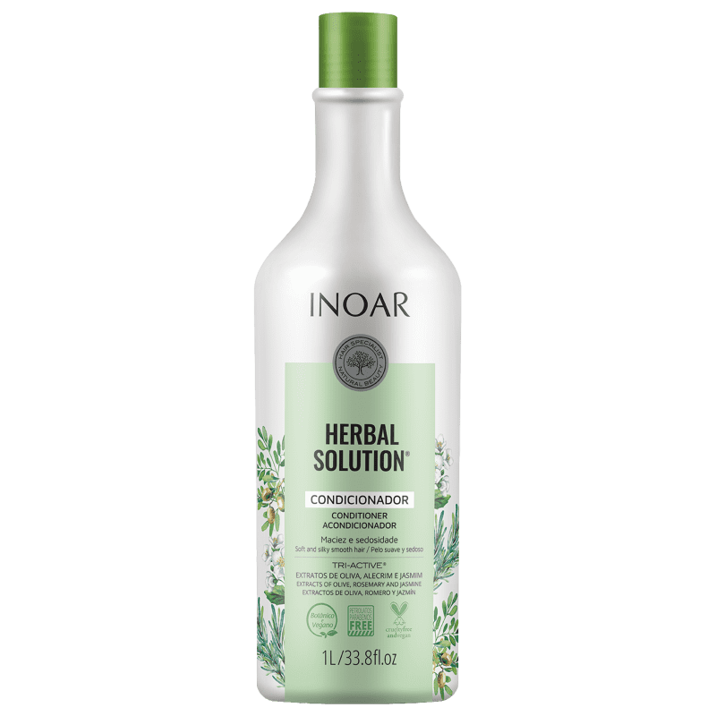 Inoar Herbal Solution Home Care Shampoo And Conditioner 35fl.oz  1000ml - Keratinbeauty