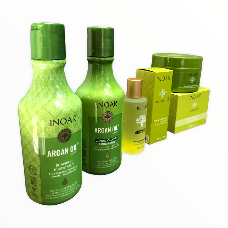 Inoar Argan Oil Full Home Care  Kit - Keratinbeauty