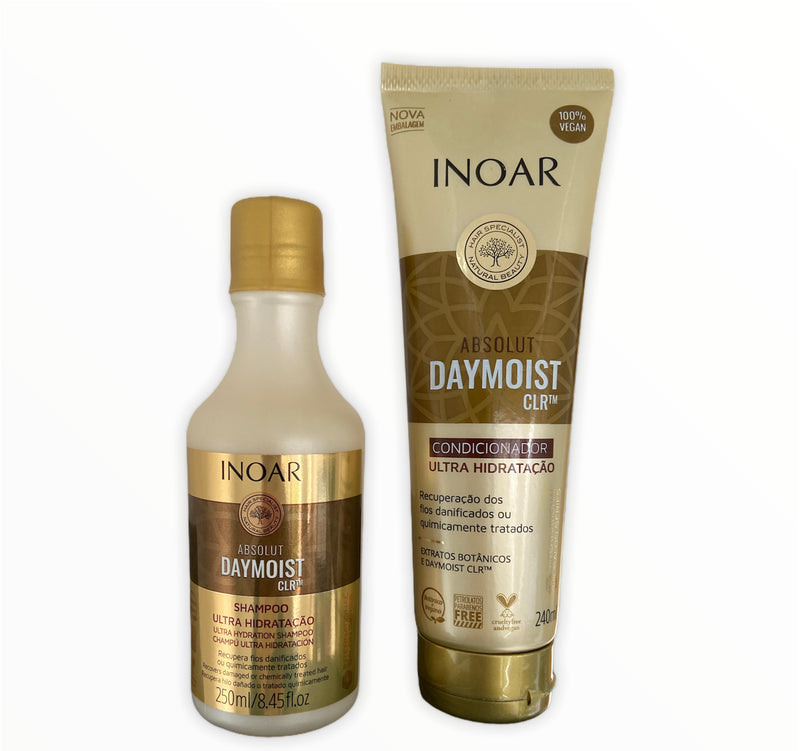 Inoar Absolut Daymoist Shampoo and Conditioner Kit 250ml - Keratinbeauty