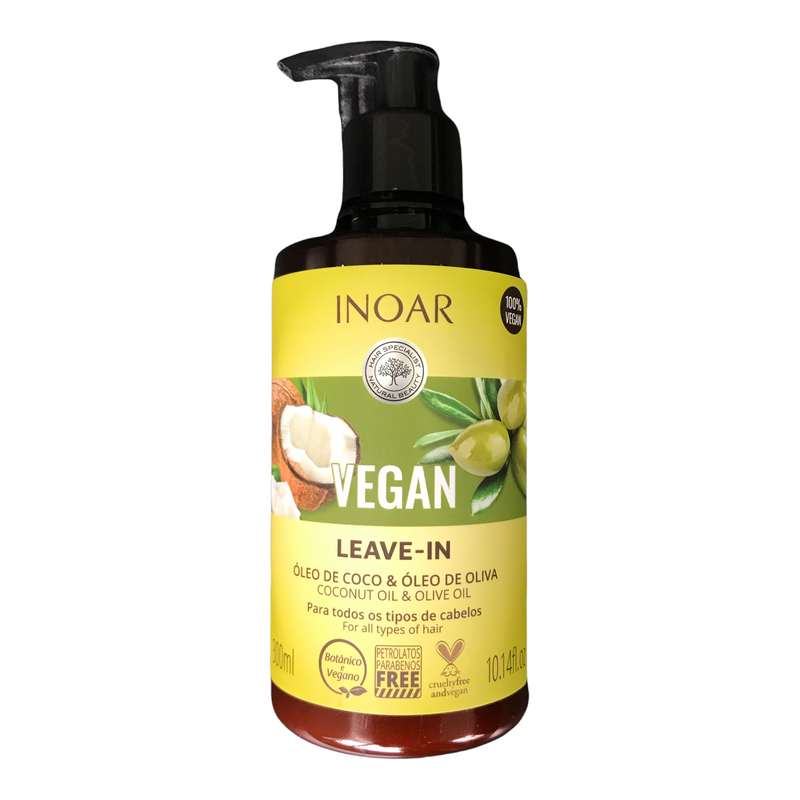 Inoar Vegan Bothanic Leave In For All Hair Types 300ml - Keratinbeauty