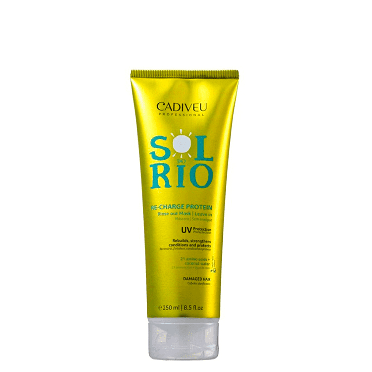 CADIVEU SOL DO RIO PROTEINA UV PROTECTOR MASCARA PARA EL PELO 250ml/8.4l.Oz - Keratinbeauty