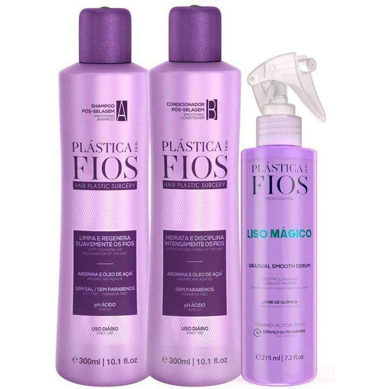 CADIVEU PLASTICA DOS FIOS POST TREATMENT COMPLETE KIT - Keratinbeauty