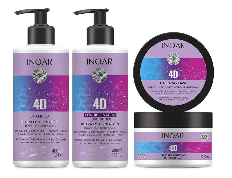 Inoar 4D Hair Care Hydration Kit - Keratinbeauty