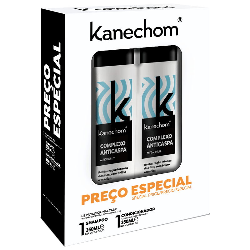 Kanechom Anti-Dandruff Kit Shampoo and Conditioner 350ml - Keratinbeauty