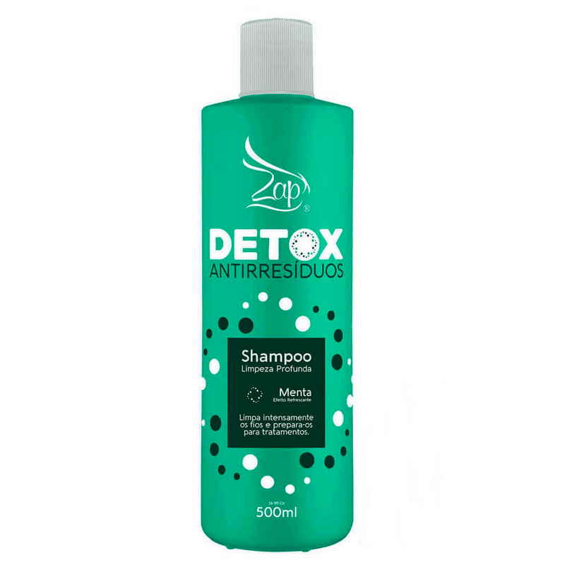 Zap  Detox Refreshing Anti Residue Shampoo Deep Cleansing 500ml - Keratinbeauty