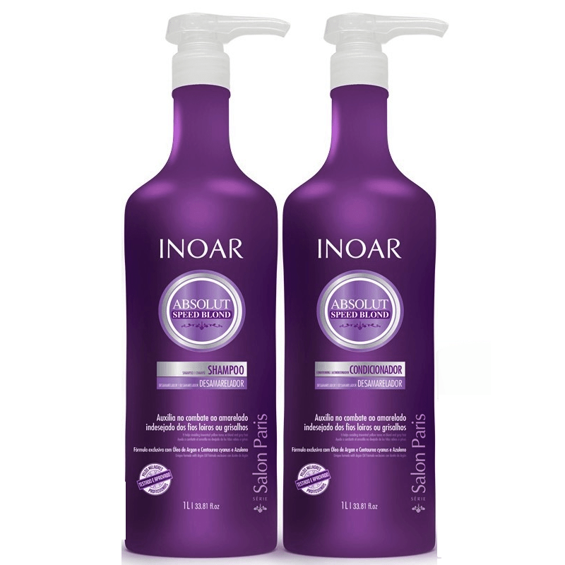 Inoar Absolut Speed Blond Home Care Kit 1000ml/ 33.81fl.oz - Keratinbeauty